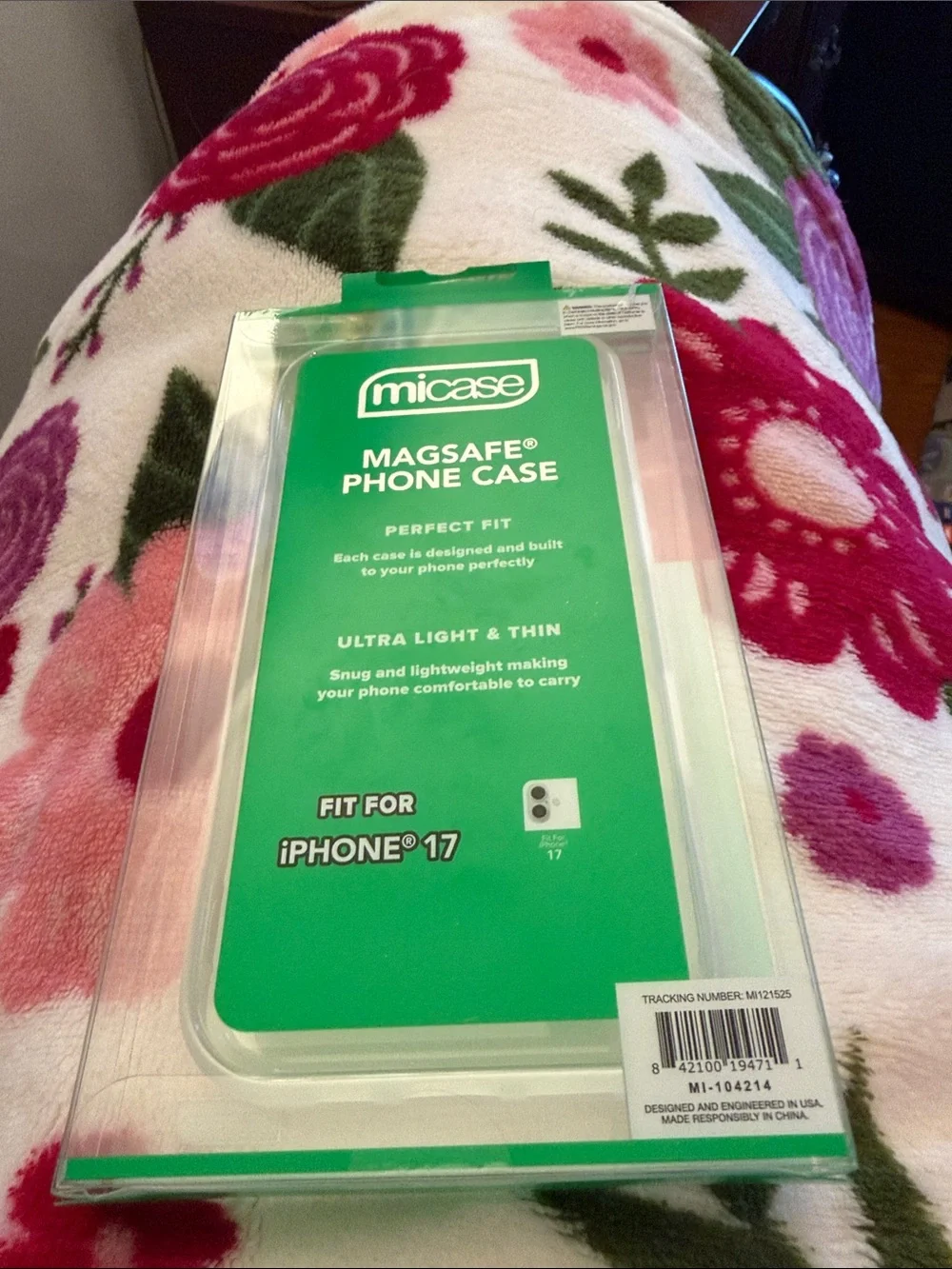 MagSafe Compatible Preppy Pink & Green Striped Phone Case 🩷💚